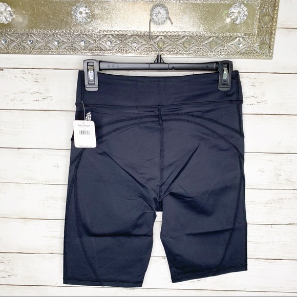 NWT Free People Movement | Black Bike Baby Shorts - Picture 6 of 6